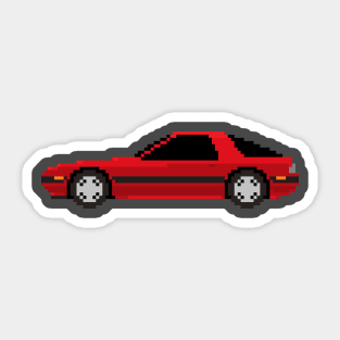 Mazda RX7 FC Pixelart Sticker